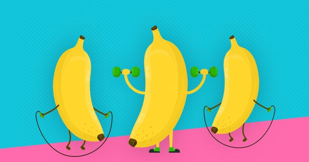 As bananas imitan o aumento do pene co exercicio
